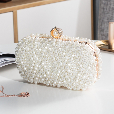 Pearl Evening Clutch Bag for Dinner and Events