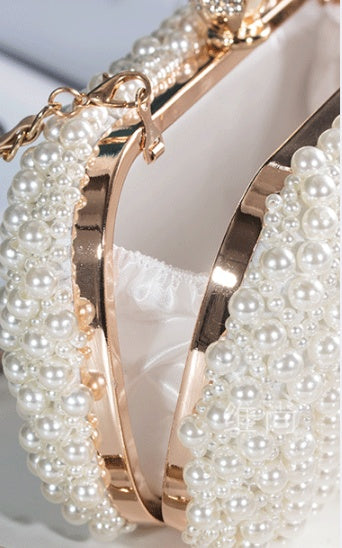 Pearl Evening Clutch Bag for Dinner and Events