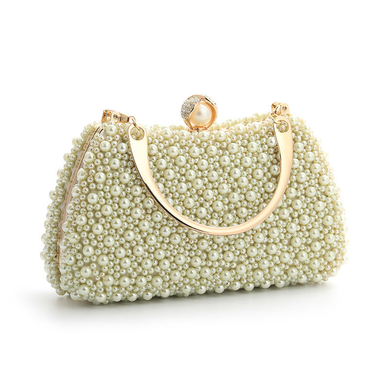 Pearl Handheld Dinner Shoulder Bag with Handle